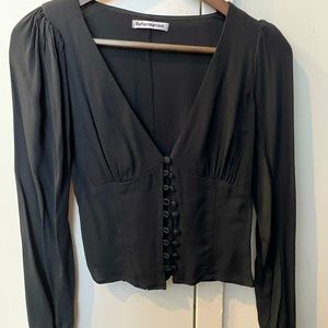 Reformation Nell Top in Black